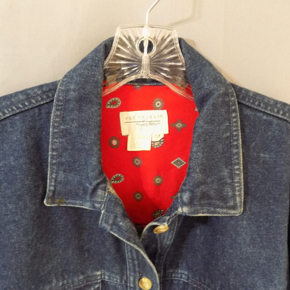 Vintage Button Front Jean Jacket - image 2